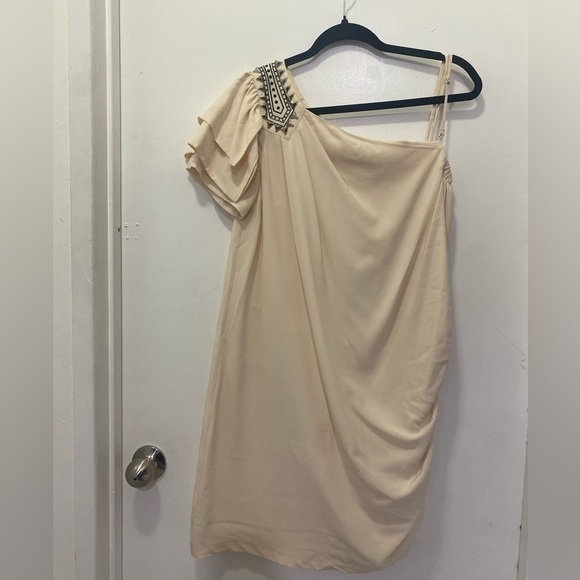 Dresses & Skirts - Alice by Temperley Cream 100% Silk One Shoulder Dress
